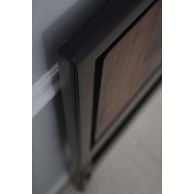 Mid-Century Modern John Stuart Mid Century Modern Macassar King Size Headboard For Sale - Image 3 of 10