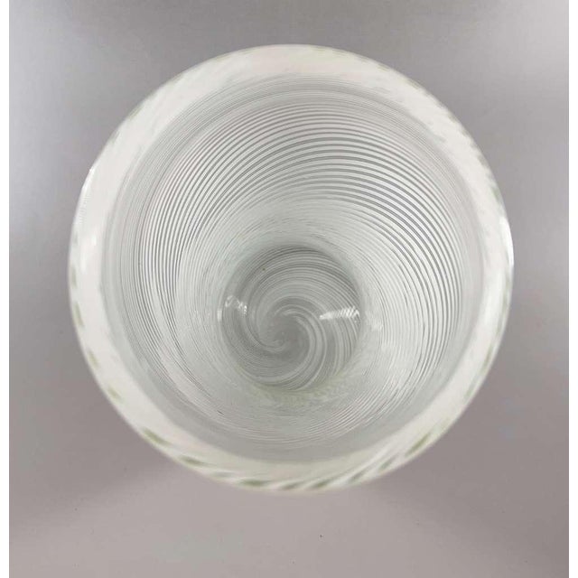 1930s Murano Zanfirico Spiral Optic Vase, Mid 20th Century. For Sale - Image 5 of 6