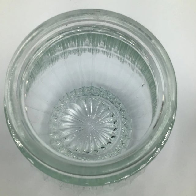 Transparent Italian Pitcher With Silver Plated Pour Spout and Handle on Molded Glass Base For Sale - Image 8 of 12