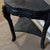 1970s 1970s Asian Carved Dragon Wood Console Table Glossy Black/Red Triangular 28 X 15 X 27 For Sale - Image 5 of 5