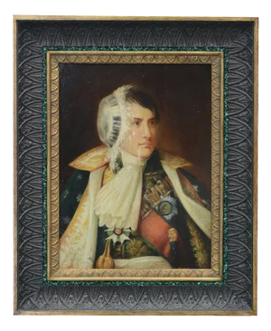 Angelo Granati, Cake in the Face, Italy, Oil on Board, Framed