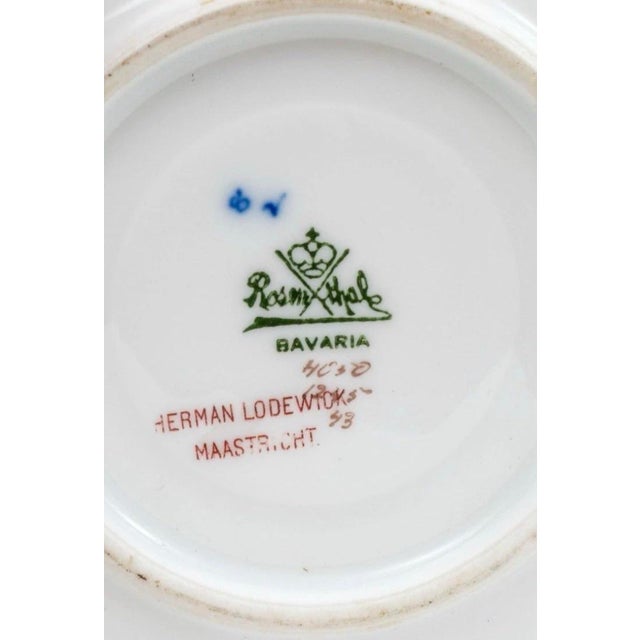 Royal Blue 1930s Art Deco Rosenthal Porcelain Demitasse Cups & Saucers Set for 12 For Sale - Image 8 of 12