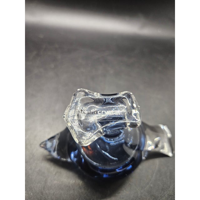 American Studio Crystal Blue Bird for Votive Candle From Godinger Silver Co. For Sale - Image 3 of 3