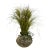 Mid-Century Modern Marmite Faux Grass Arrangement, Vintage For Sale