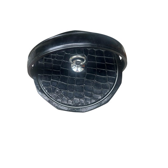 1970s Mid Century Modern Black Vintage Ice Bucket For Sale - Image 10 of 12