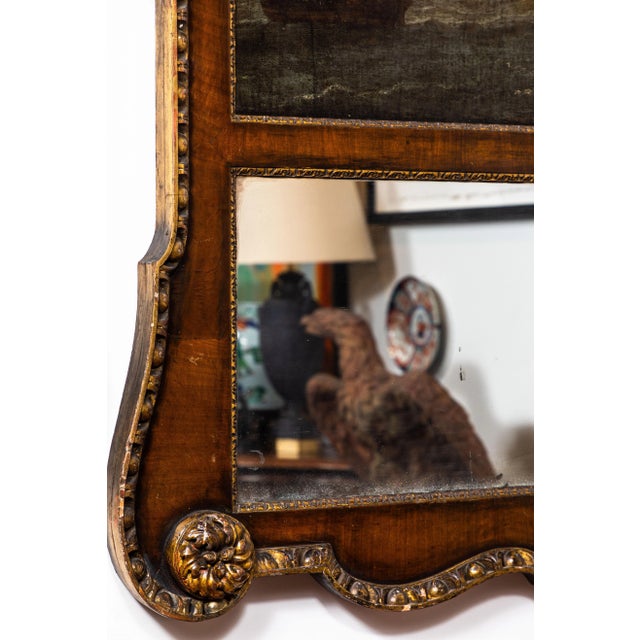 18th Century, English Trumeau Mirror with Oil Painting For Sale - Image 10 of 10