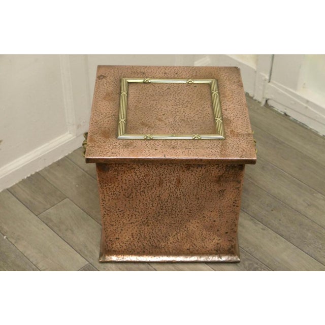 Hand Beaten Arts and Crafts Copper Coal Box. A super little piece and so useful, this very attractive Arts and Crafts coal...