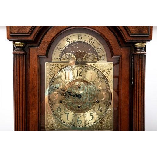 Howard Miller Solomon Grandfather Clock Dated 1986 For Sale In Raleigh - Image 6 of 9