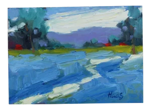 Contemporary Impressionist Painting, Bluebonnet Field