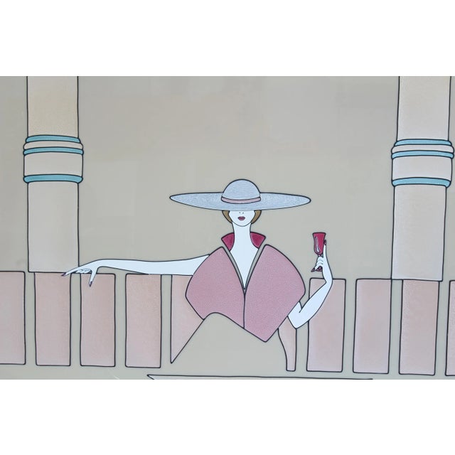 Art Deco 88's Fashion Portrait on Acrylic, Wall Art For Sale - Image 3 of 4