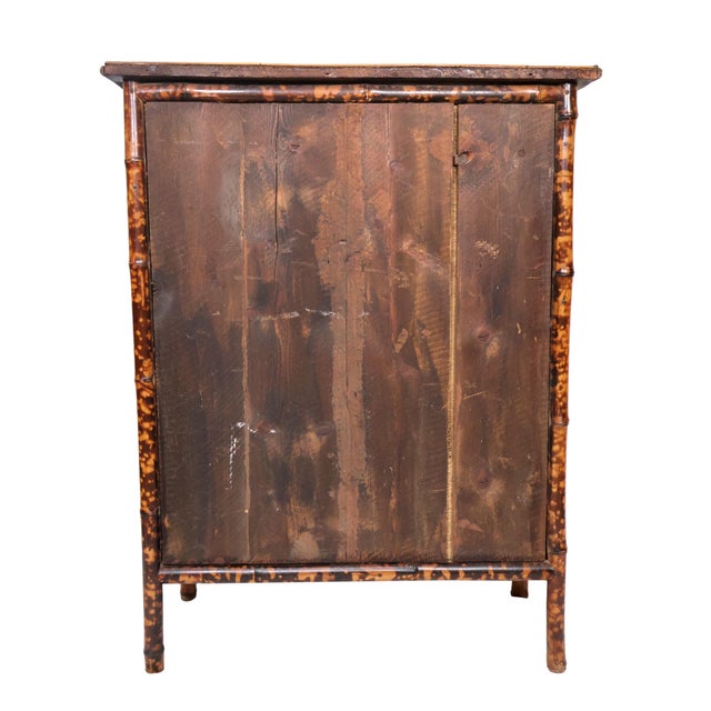 Late 19th Century Late 19th Century Bamboo Bookcase With Rattan Top & Shelves, English, Ca. 1880 For Sale - Image 5 of 12