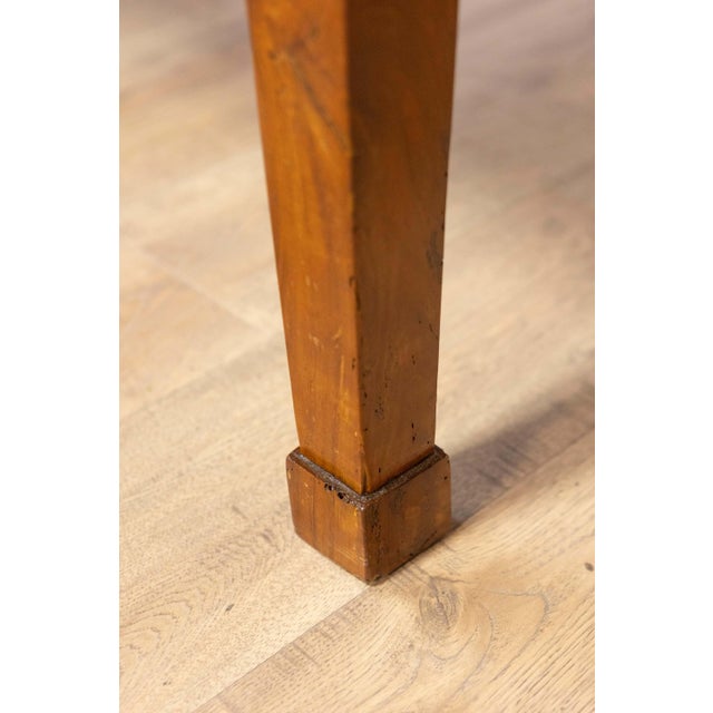 Italian Early 19th Century Walnut Folding Table with Tapered Legs For Sale - Image 14 of 15