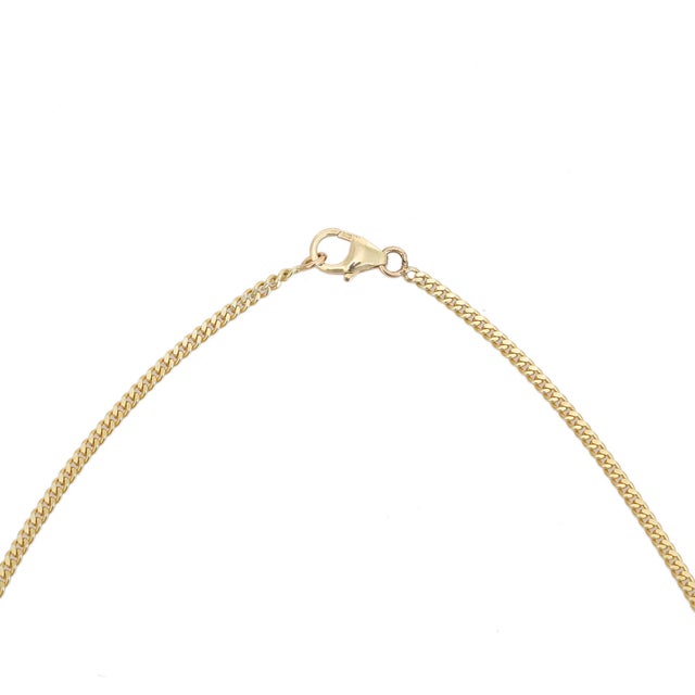 Metal Solitaire Ruby Necklace in 14k Solid Yellow Gold For Sale - Image 7 of 12