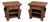 Vintage Brown Nightstands in Oak, Set of 2 For Sale