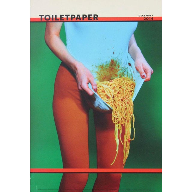 Maurizio Cattelan Toiletpaper Official Poster Dimensions: 19,6 x 27 in / 50 x 70 cm Sold unframed