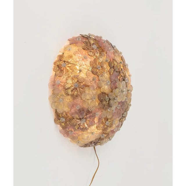 Mid-Century Murano Glass Sconce attributed to Barovier & Toso, Italy, 1960s For Sale - Image 10 of 12