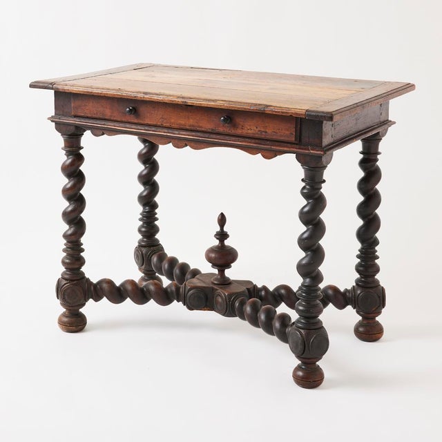 Antique French Barley Twist Table, 18th Century For Sale - Image 11 of 15