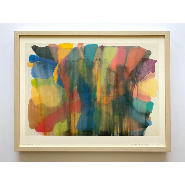 Morris Louis Vintage 1969 Mid Century Modernist Framed Abstract Expressionist Fine Art Lithograph Print " Kaf " 1959-60 For Sale - Image 13 of 13