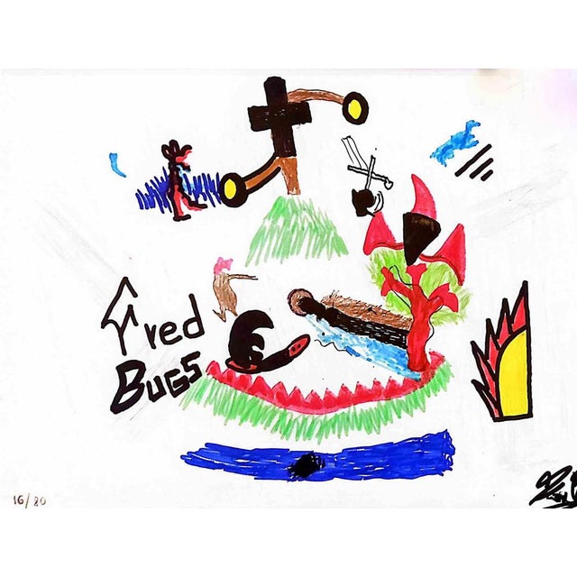 Contemporary Fred Bugs, Untitled, Drawing, 2024 For Sale - Image 3 of 3