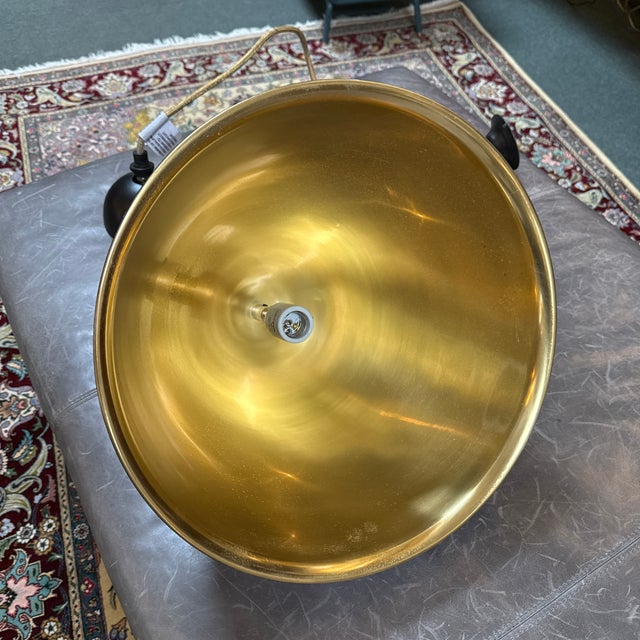 Arteriors Egg Drop Pendant, Bronze/Brass For Sale - Image 10 of 13