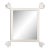 Fleur Home Carnival Vieux Rectangle Mirror in White Dove, 49x59 For Sale