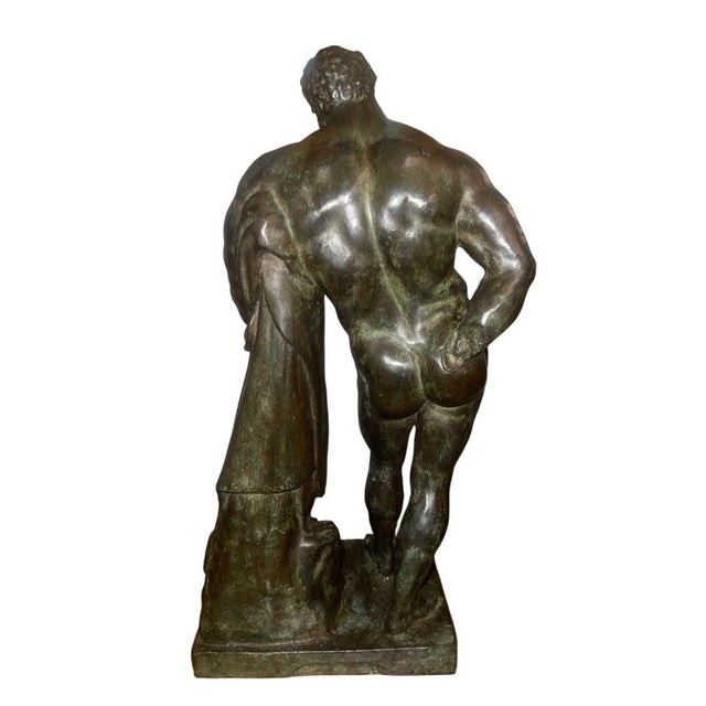 Figurative Italian Bronze Figure of Hercules, Early 20th Century For Sale - Image 3 of 8