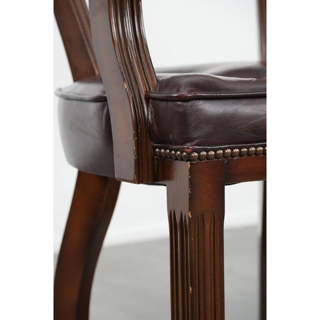 Chesterfield Dining Chairs in Cowhide, Set of 4 For Sale - Image 17 of 18