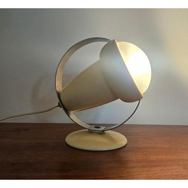 Mid-Century Glass Table Lamp by Charlotte Perriand for Philips, Netherland, 1960s For Sale - Image 15 of 18