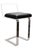 Mid-Century Modern Mid Century Modern Black Leather and Lucite Barstool With Chrome Legs For Sale - Image 3 of 9