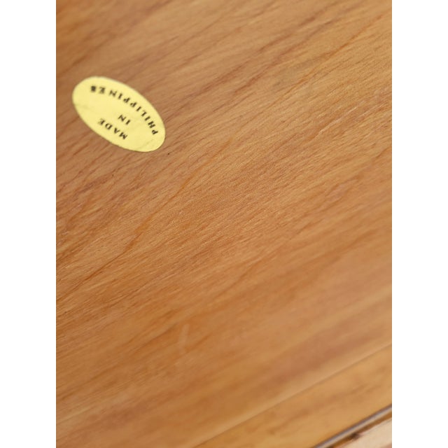 1980s Vintage Bielecky Brothers Style Bamboo Wicker Storage Coffee Table Trunk For Sale - Image 5 of 9