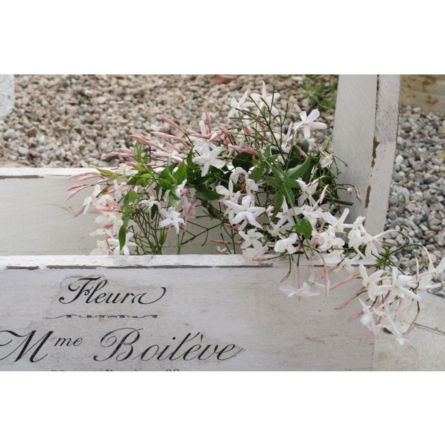 Farmhouse French Style Vintage Rustic Garden Caddy For Sale - Image 3 of 7