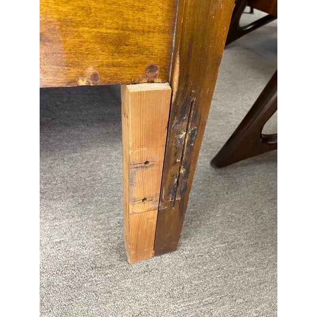 1930s Antique 1930's Handcarved Bedroom Headboard, Full Size, Inlay Burlwood For Sale - Image 5 of 9