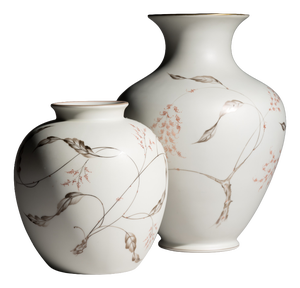 Silky Glazed Hand-Painted Vases by Fritz von Stockmayer for Rosenthal, 1940s, Set of 2