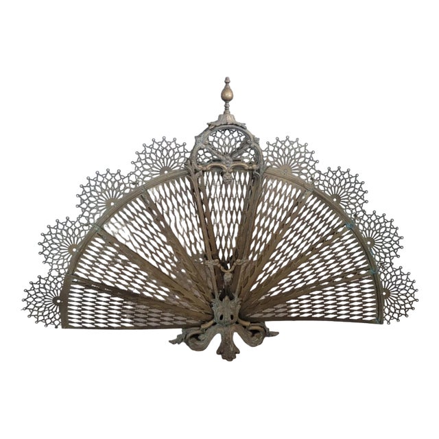 Fireplace Guard in Bronze For Sale