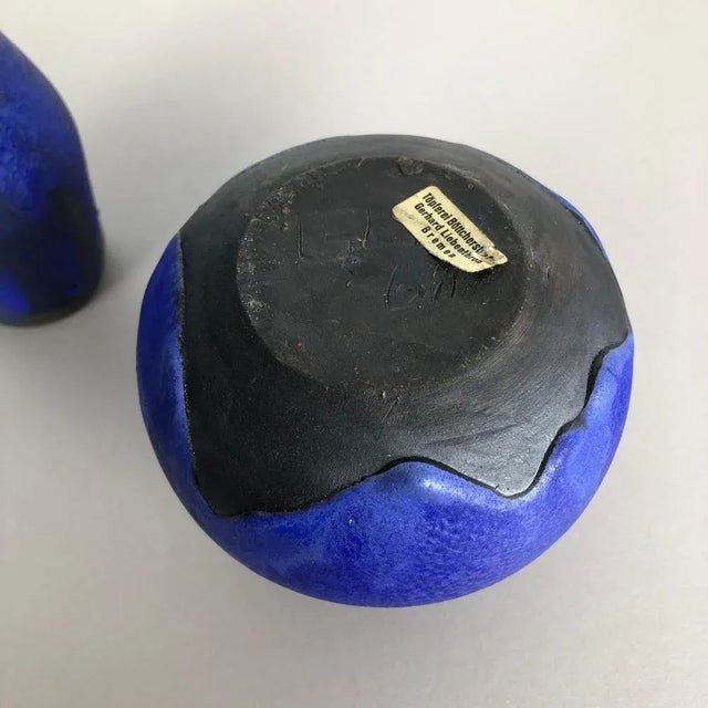 Studio Pottery Ceramic Vases by Gerhard Liebenthron, Germany, 1960s, Set of 3 For Sale - Image 18 of 18