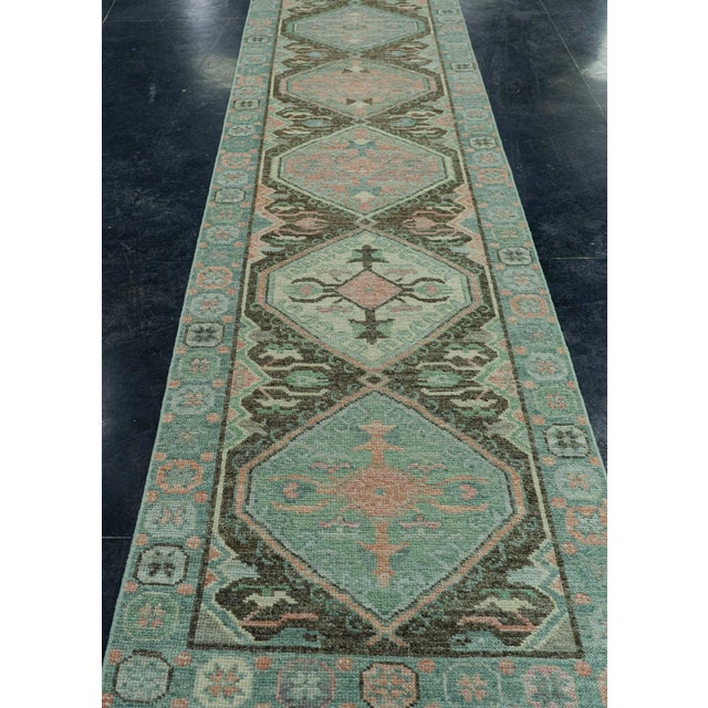 Textile Turkish Oushak Rug 2'1" x 19'11" #20089 For Sale - Image 7 of 8