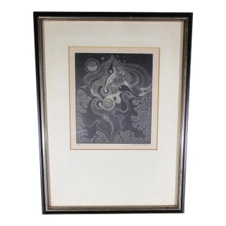 Etching Artist Proof Dated 1982 by Hoehn For Sale