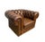 English English Chesterfield Brown Leather Club Chair For Sale - Image 3 of 11