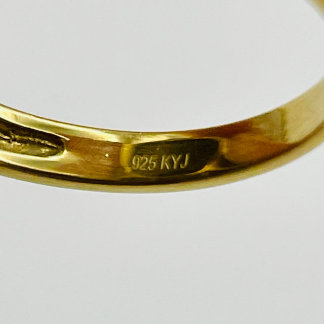 Massive Tiger's Eye & Multi-Gemstone Rainbow Cocktail Ring Sterling Silver Gold Vermeil - Size 9 For Sale - Image 10 of 11