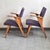 Mid-Century Modern Vintage Bridge Armchairs in Beech with Compass Legs, 1950, Set of 2 For Sale - Image 3 of 18