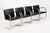 Mid Century Black Brno Chairs by Mies Van Der Rohe for Knoll Set of 4 For Sale - Image 11 of 13