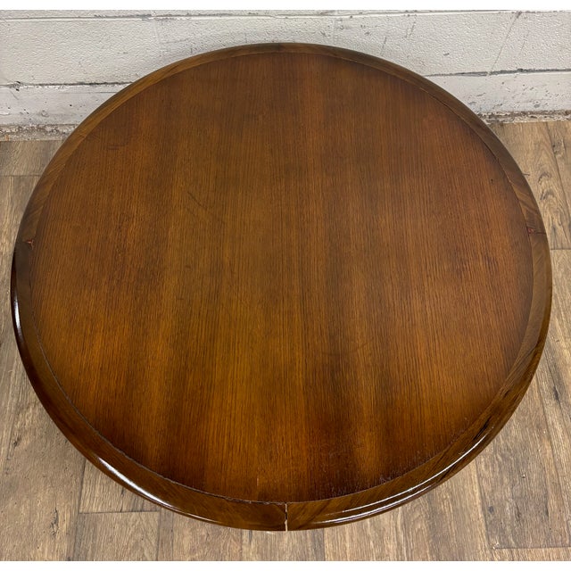 Vintage Mid Century Modern MCM Round Coffee Table For Sale In Kansas City - Image 6 of 16