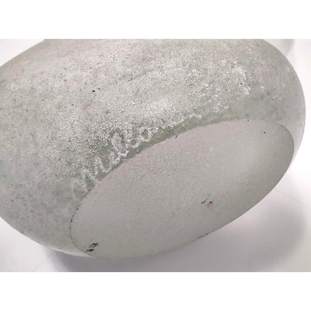 Vintage Scavo Glass Bottle by Luigi Mellara, 1970s For Sale - Image 14 of 15