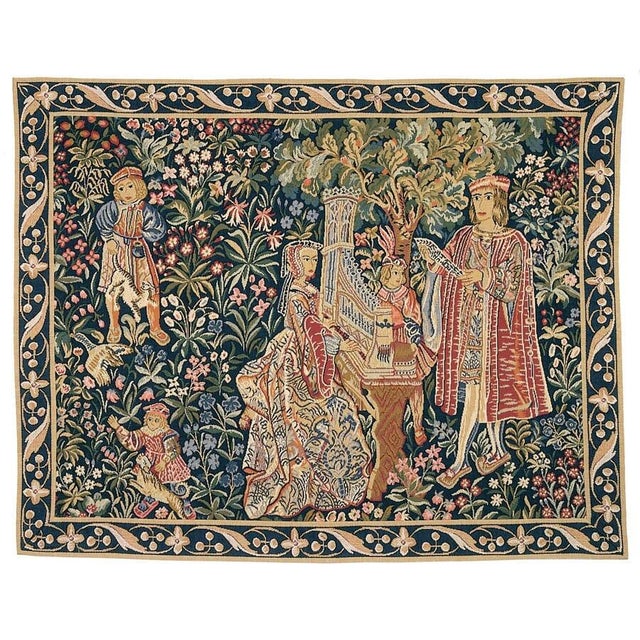 This beautiful tapestry is woven on a jacquard loom by skilled weavers, keeping alive the centuries old tradition of...
