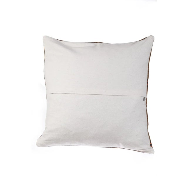 Mid-Century Modern Distressed Turkish Pillow Cover For Sale - Image 3 of 4