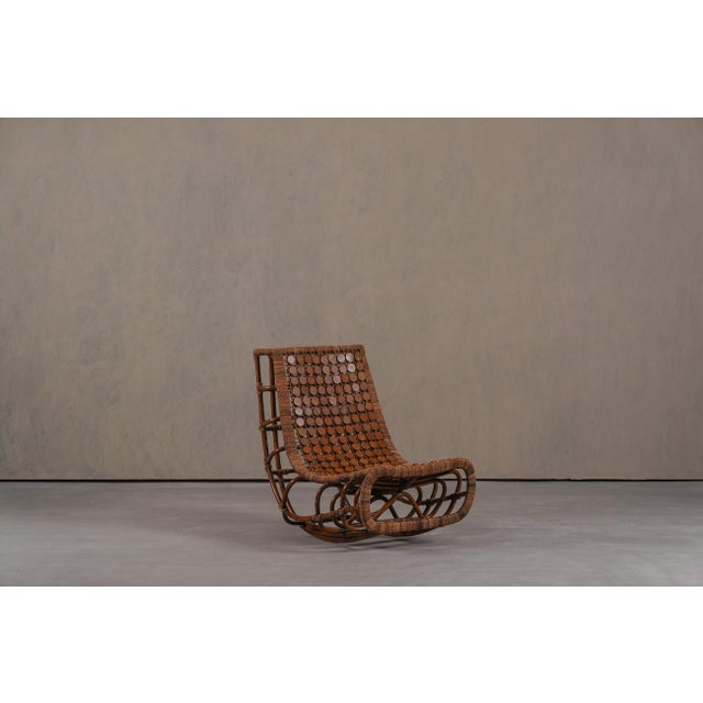 Vintage Bamboo Slingback Lounge Chair, Germany, 1970s For Sale - Image 15 of 15