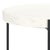 Spritely Home Bavaria Marble Side Table in White / Black For Sale - Image 4 of 8