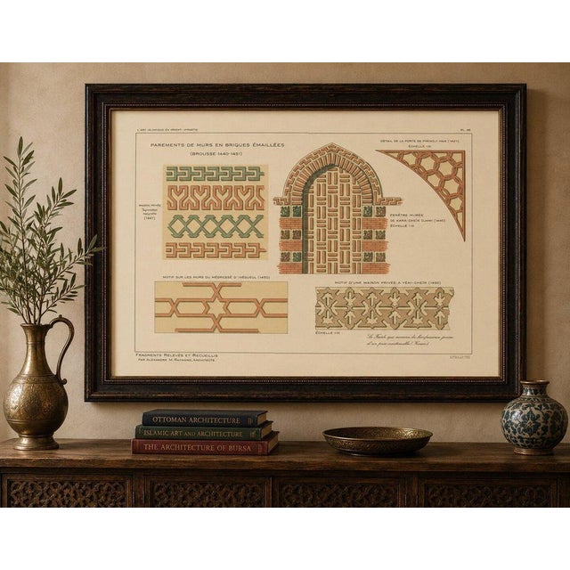 Alexandre M. Raymond, Glazed Brick Ornament Print, Bursa & İnegöl, 1924, Paper For Sale - Image 9 of 10