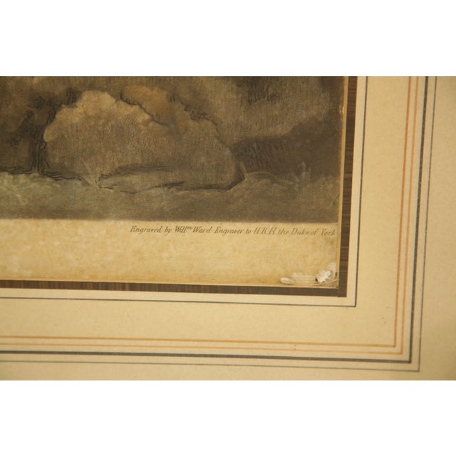 Wood The Turnpike Gate' After George Morland Framed Mezzotint Printed in Color and Hand-Colored For Sale - Image 7 of 13