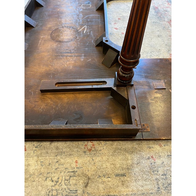 Early 20th Century Leather Top Drop Leaf Coffee Table Chairish